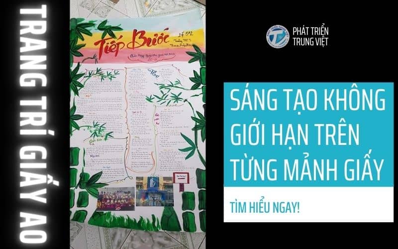 Trang trí giấy A0: Sáng tạo không giới hạn trên từng mảnh giấy